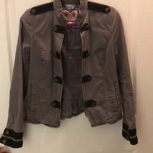 Juicy Couture grey military jacket