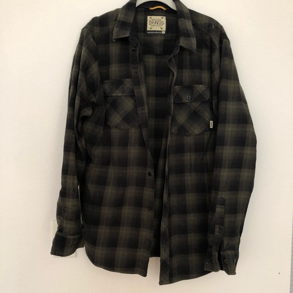 Zumiez Other - Olive green and black plaid shirt.