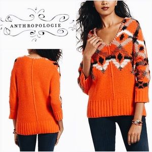 NWOT Anthropologie Fiets Voor 2 Geometric Sweater