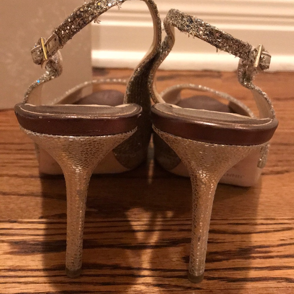 Jimmy Choo champagne glitter sling pump - Picture 3 of 5