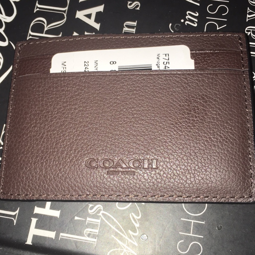 ‼️SOLD‼️Brand new Brown leather Men’s Coach Wallet