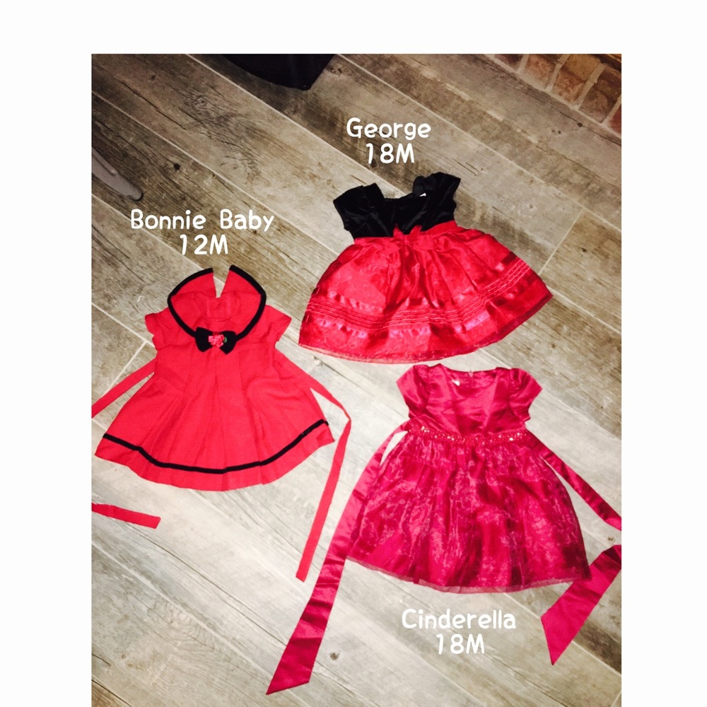 Lot of 3 red dresses! 💋♥️
