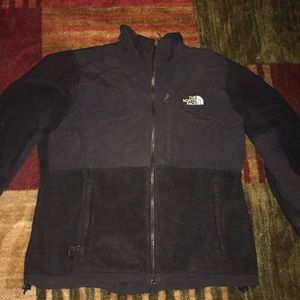 Black north face polartec fleece coat