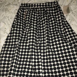 Polka dot midi skirt