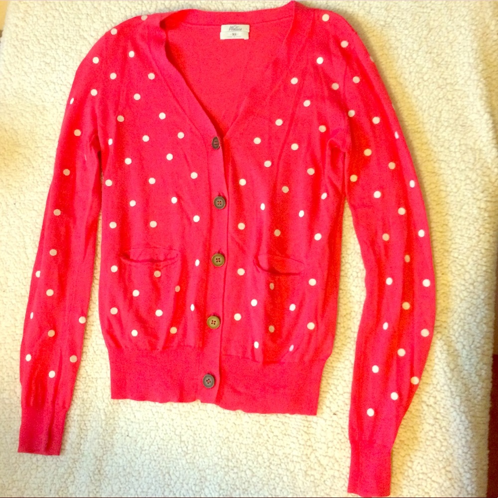 Sale Wallace by madewell polka dot cardigan - Picture 1 of 8