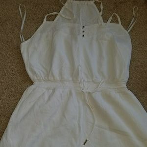 WHITE BEBE ROMPER