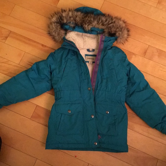 lands end girls down parka