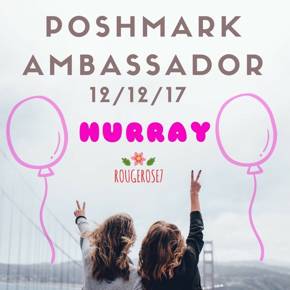 🍾🎉POSHMARK AMBASSADOR 🎉🍾 THANK YOU;MERCI;DANKE
