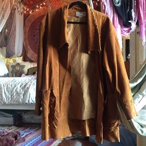 100% real leather vintage coat urban outfitters