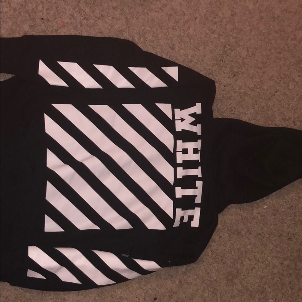Off-White diagonal stripe hoodie