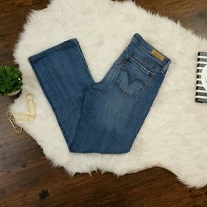 LEVIS LOW BOOT CUT  JEANS SIZE 8