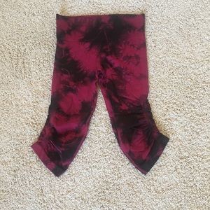 Lululemon Pink-Black Marble Crop