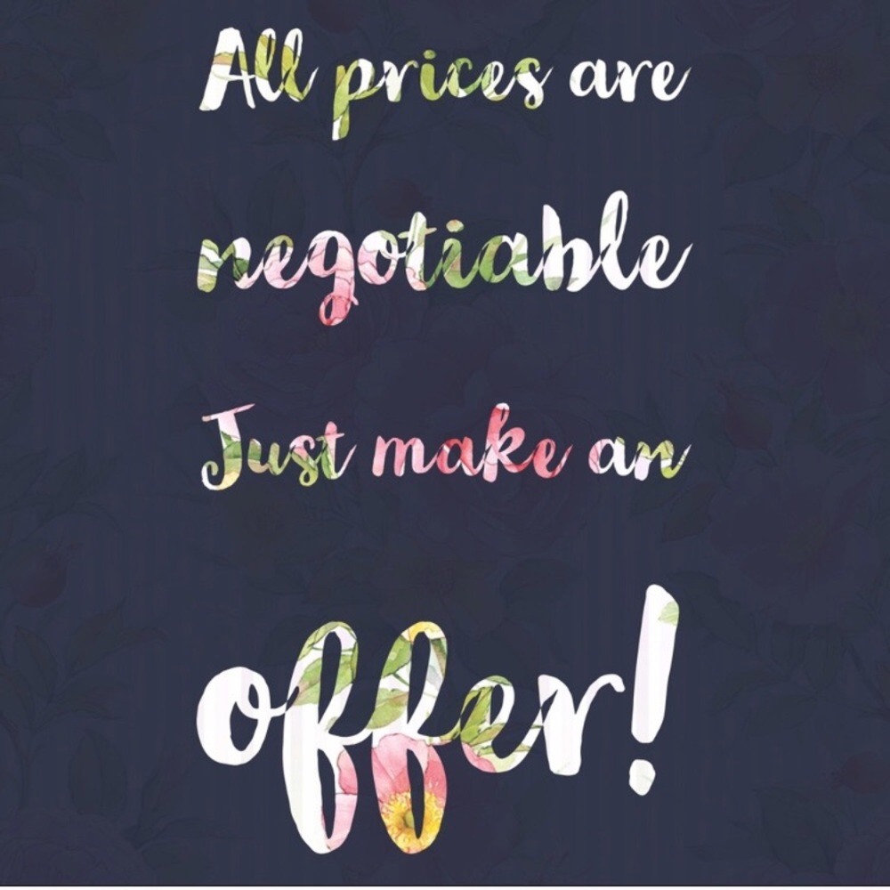 All prices negotiable