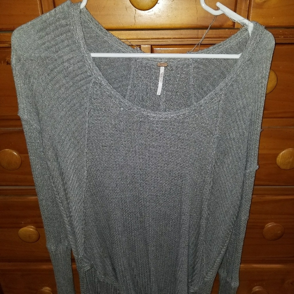 Free People grey long sleeve
