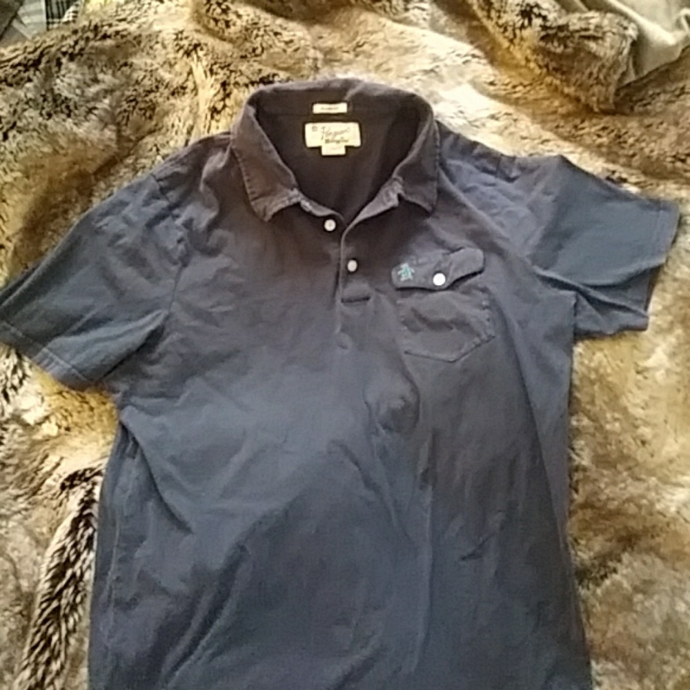 Navy blue classic fit Polo an original penguin xl