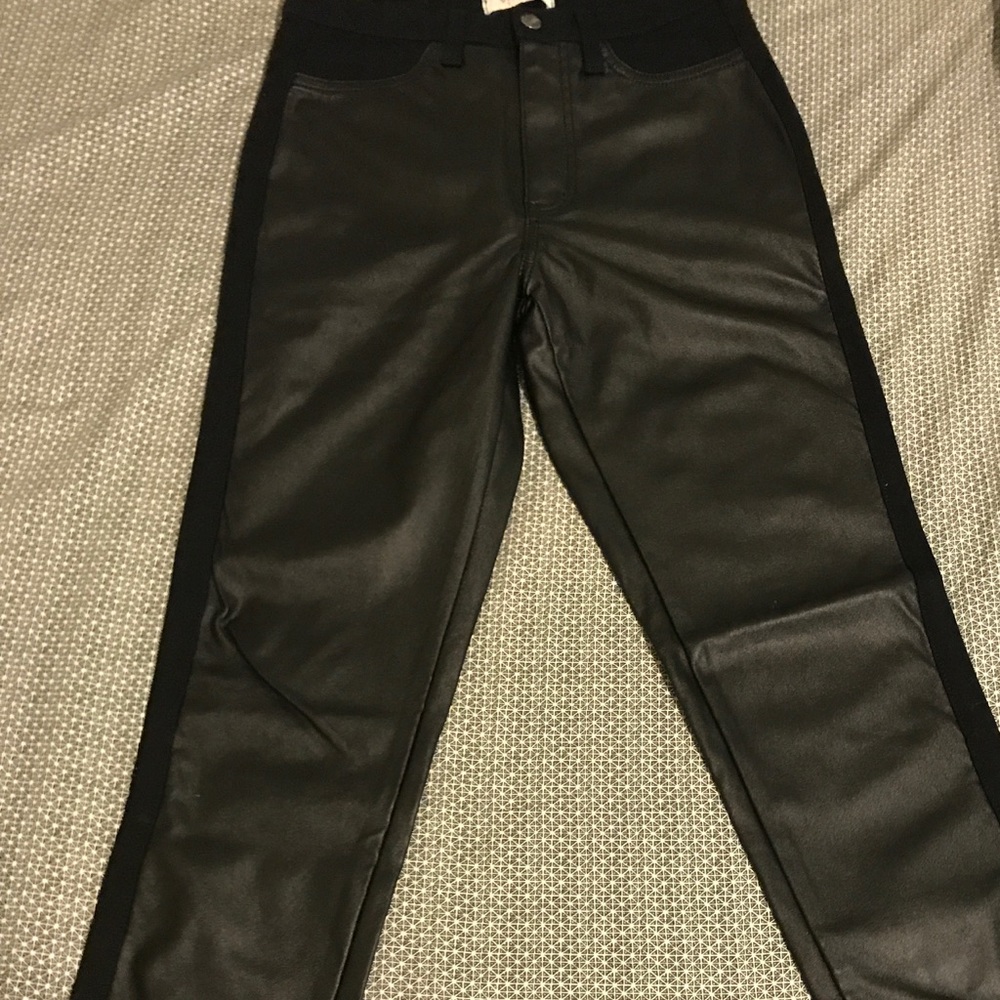 Vibrant m.i.u leather black Skinny Jeans