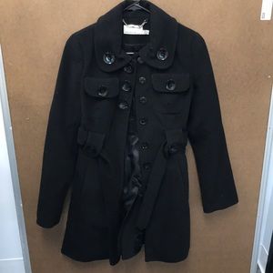 Karen Millen Wool Cashmere Black Coat 🧥