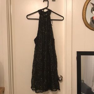 Ecote Black & Gold Party Dress