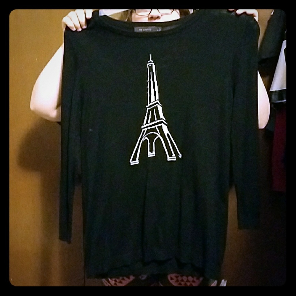 Black Eiffel Tower Sweater.