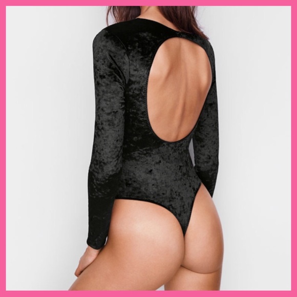 •Victoria’s Secret• Soft Crushed Velvet Teddy - Picture 2 of 2
