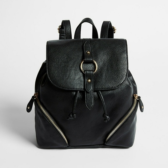 Express Handbags - Express Mini O-ring Backpack, Black, NWT $49.90