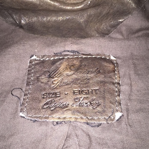 Authentic leather Allsaints vintage jacket - Picture 5 of 6