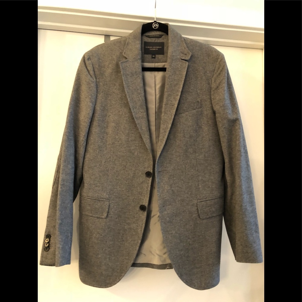 Banana Republic Grey Twill Blazer- Fall/Winter