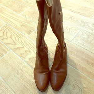Michael Kors Brown Leather Knee High Boots US 10