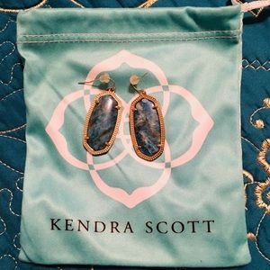 Kendra Scott Elle Drop Earrings in Aqua Apatite
