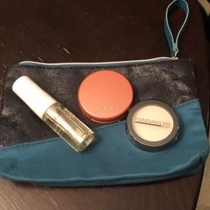 Makeup bag with 3 products