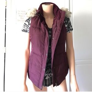 Wine color vest.. bought on Posh!!