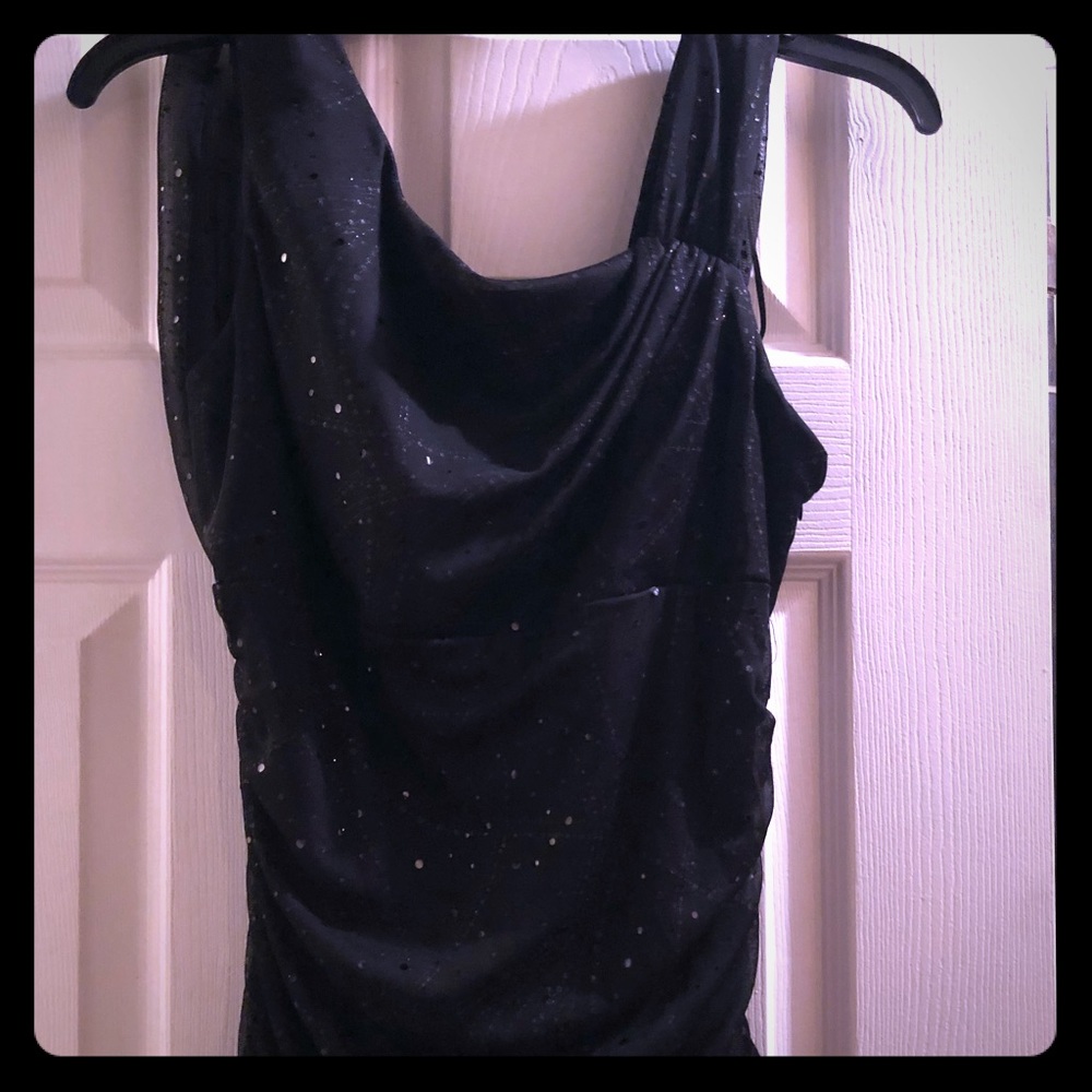 Black sparkly elegant top/Gently used