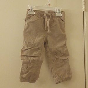 Khaki drawstring pants