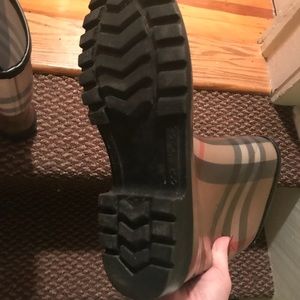 Burberry rain boots