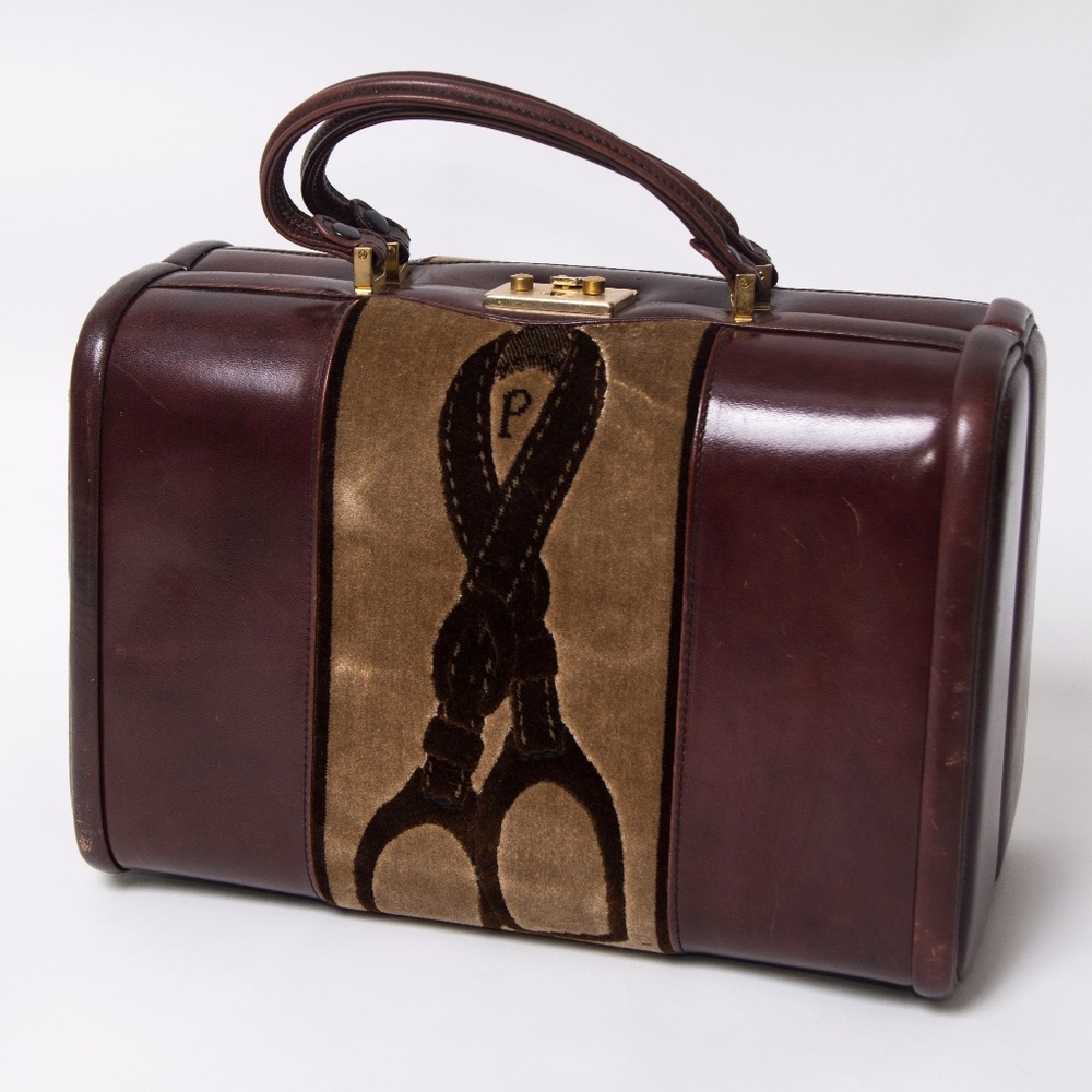 Vintage PRINCIPE VALIGERIA Mini Suitcase Handbag