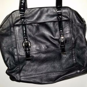 Black purse front pocket