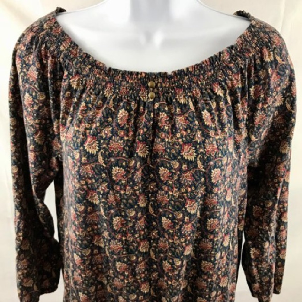 Chaps Denim Women’s Med. multi colored top