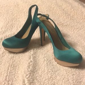 BCBG Max Azria green heels