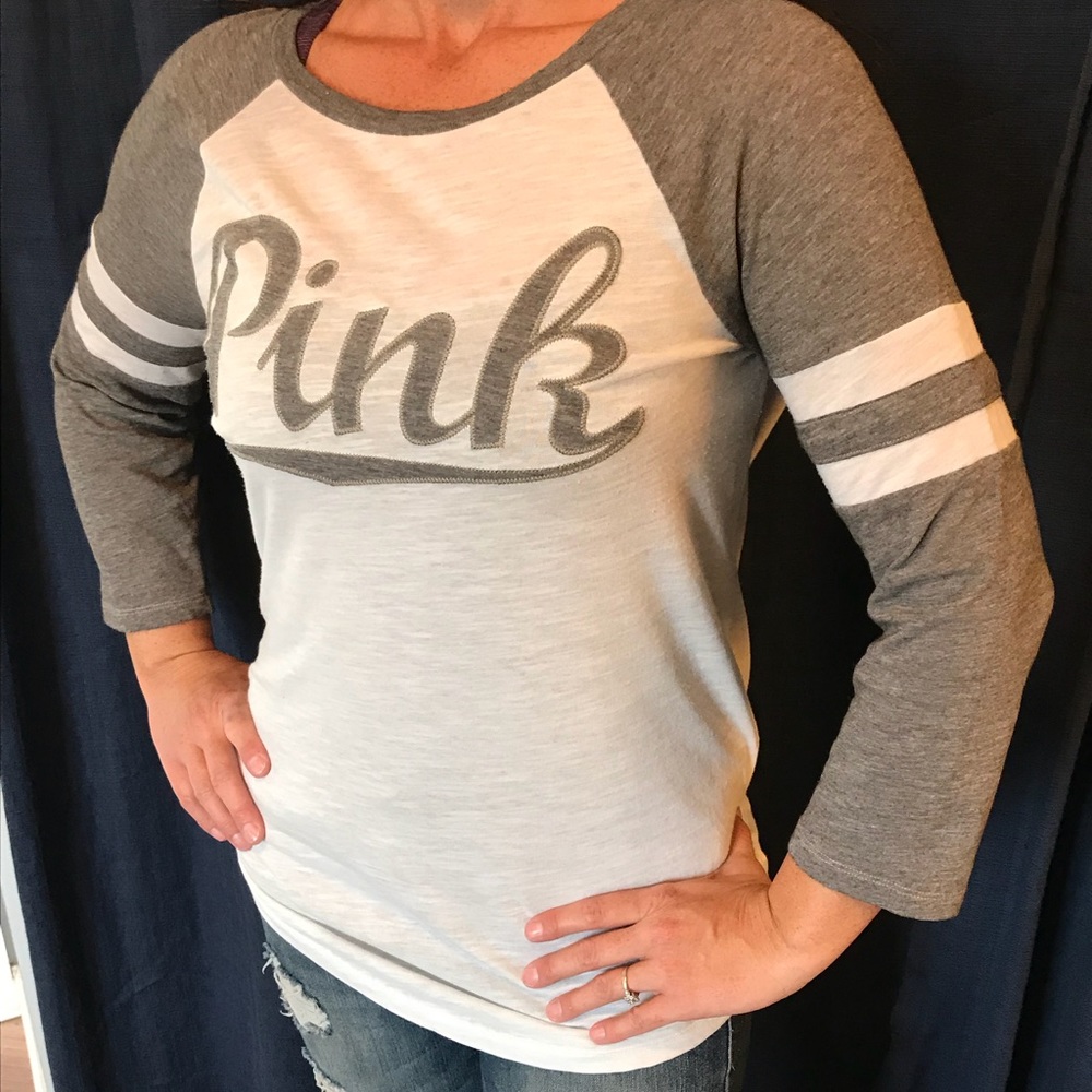 Pink long sleeved T-shirt