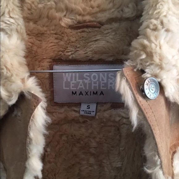 Wilson’s Leather Maxima Faux Fur Small Jacket - Picture 2 of 4