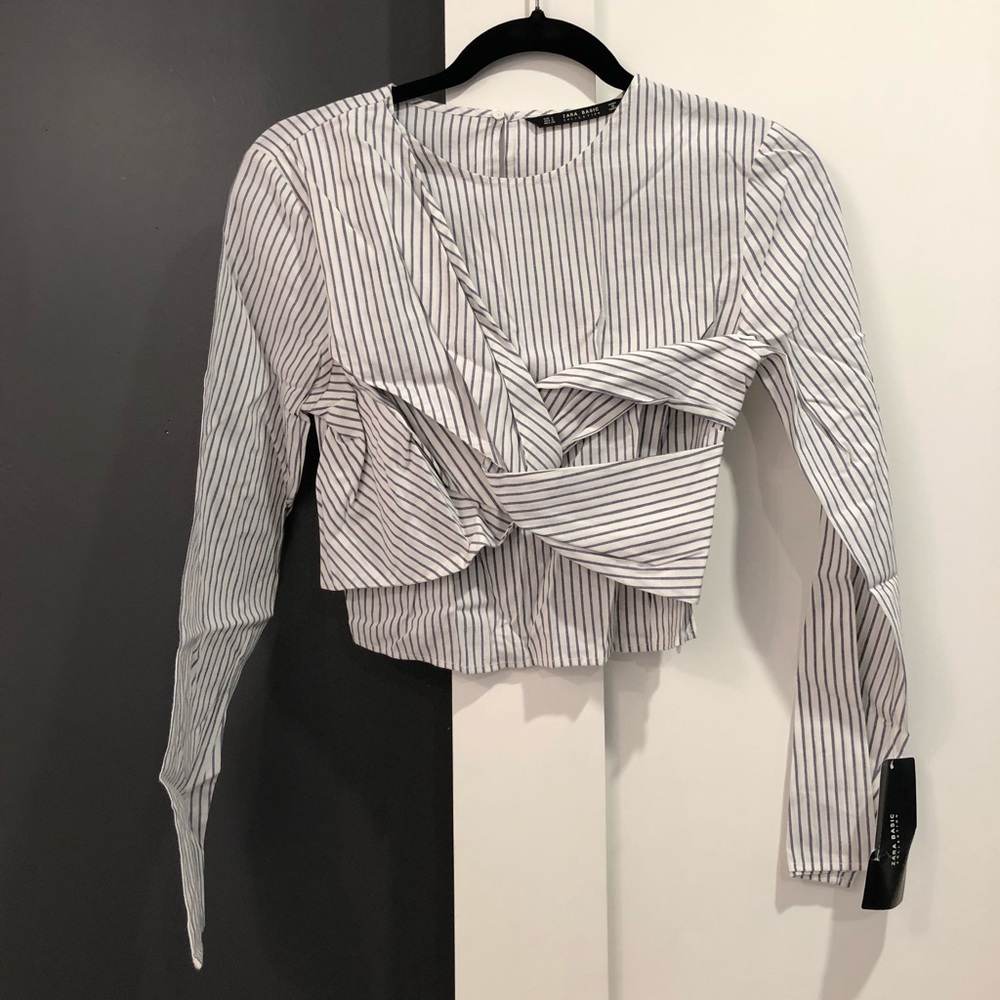 Zara Striped Crop Top