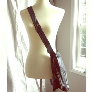 **Black H&M Faux Leather Crossbody Bag**