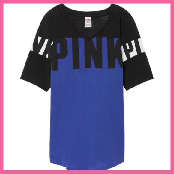 •Victoria’s Secret PINK• Boyfriend V-Neck tee - Picture 4 of 4