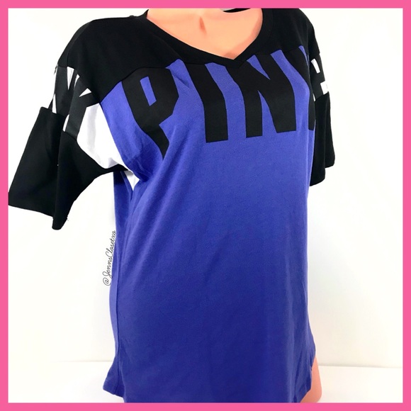 •Victoria’s Secret PINK• Boyfriend V-Neck tee - Picture 2 of 4