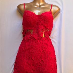 Two-Piece Red Outfit