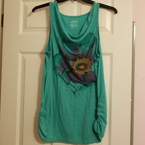 Lane Bryant Green flower tank top-14/16