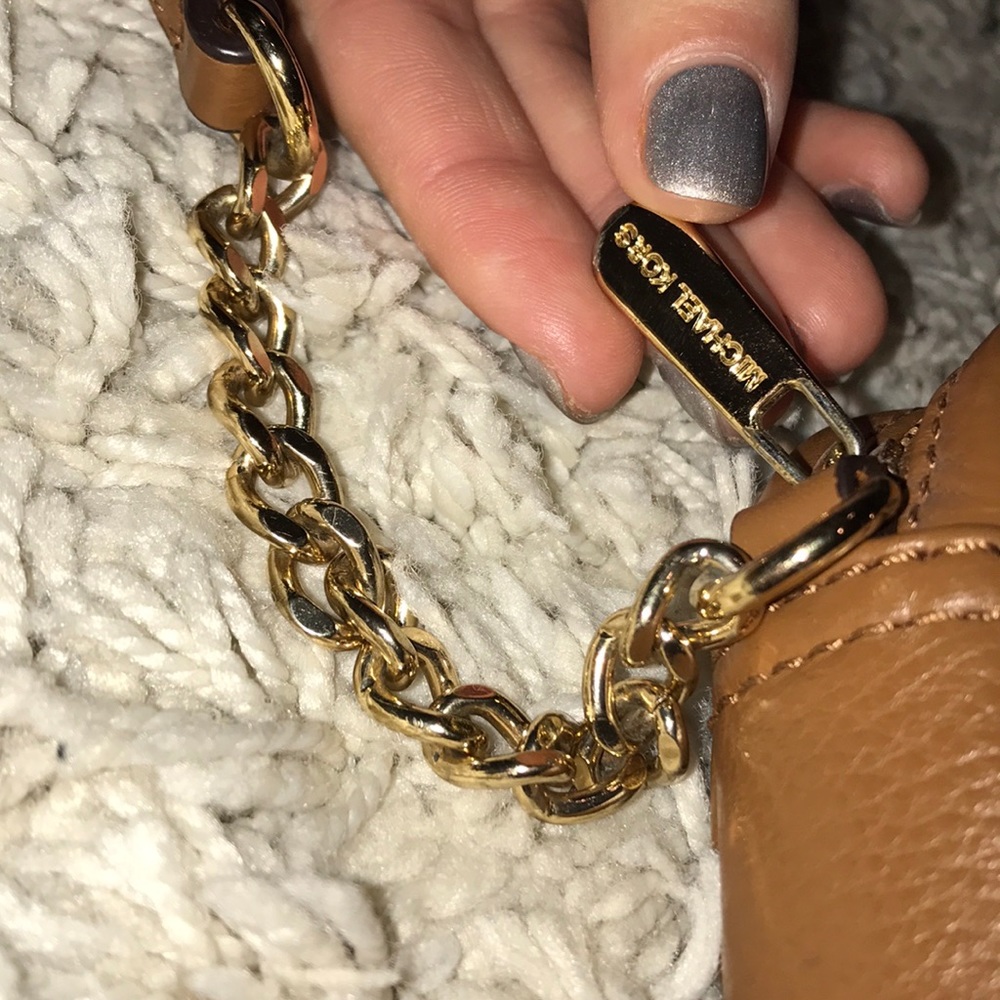 Tan leather Michael Kors satchel - Picture 4 of 6