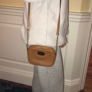 Tan leather Michael Kors satchel