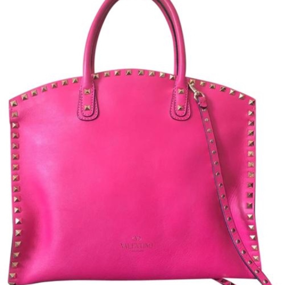 SOLD Valentino Lambskin Leather Rockstud Satchel