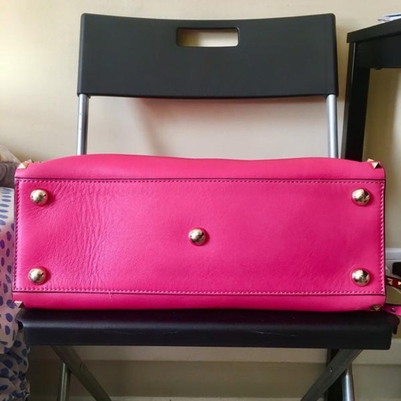 SOLD Valentino Lambskin Leather Rockstud Satchel - Picture 2 of 6